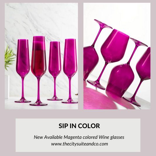 European Crystal Wine and Champagne Glasses