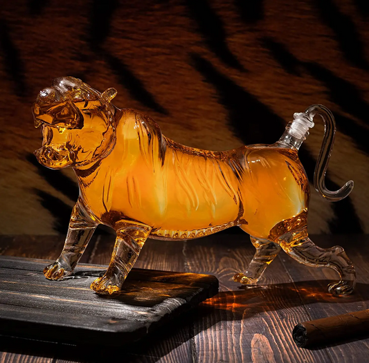 Tiger Decanter Whiskey and Wine Decanter